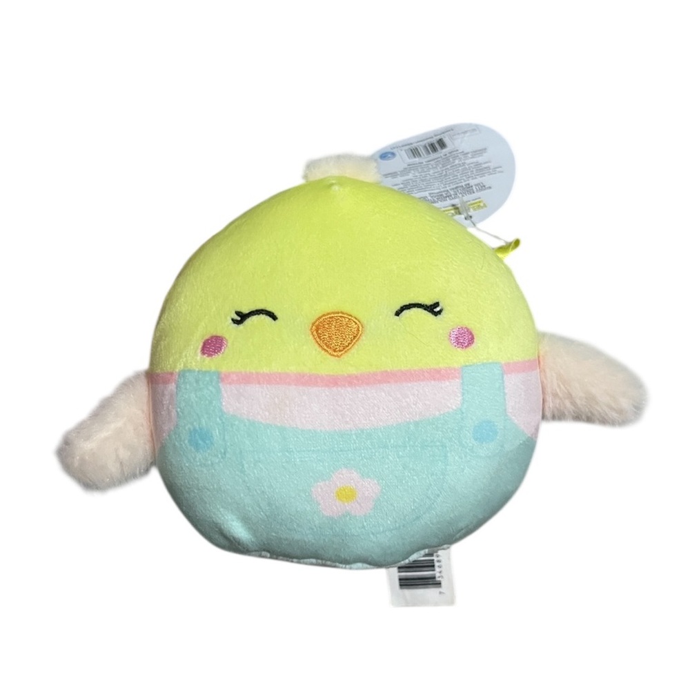 Squishmallow Aimee the Chick 4.5” Easter Overalls With Hang Tag